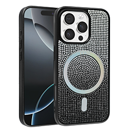 Full Glitter Case For 16 Pro- Black