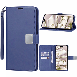 Elegant Folio Case For 16 Pro- Blue