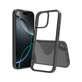 Simple Clear Case For 16 Pro Max- Black