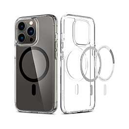 Premium Wireless Charging Case For 16 Pro Max- Black