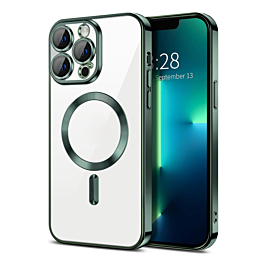 Gloss Wireless Charging Case For 16 Pro Max- Green