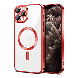 Gloss Wireless Charging Case For 16 Pro Max- Red