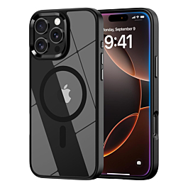 High Gloss Wireless Charging Case For 16 Pro Max- Black