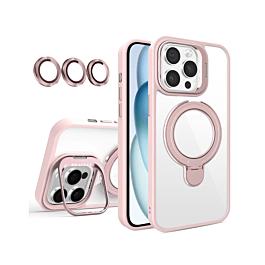 Dual Kickstand Case For 16 Pro Max- Pink