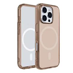 Mirrow Finish Case For 16 Pro Max- Brown