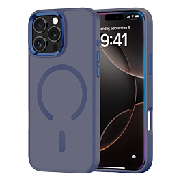 Magnetic Wireless Charging Case For 16 Pro Max- Blue