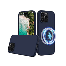 Silicone Case For 16 Pro Max- Blue