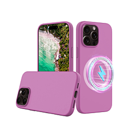 Silicone Case For 16 Pro Max- Purple