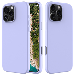 Soft Silicone Case For 16 Pro Max- Lavender