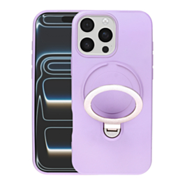 Pastel Finish MagSafe Kickstand Case For 16 Pro Max- Lavender