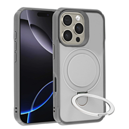 impact MagSafe Kickstand Case For 16 Pro Max- Gray