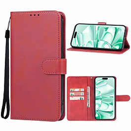 Leather Folio For 16 Pro Max- Red