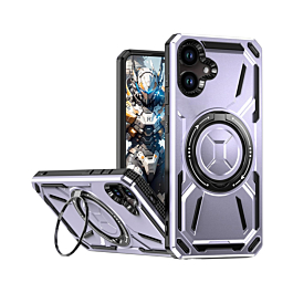 Rugged Kickstand Case For A06- Purple