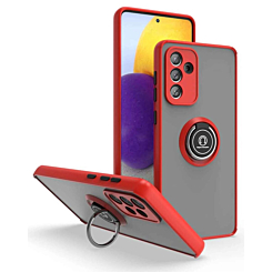 Matte Ring Kickstand Case For A13 5G- Red