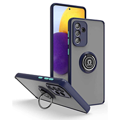 Matte Ring Kickstand Case For A13 5G- Navy Blue