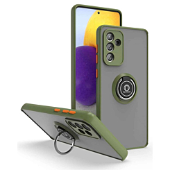 Matte Ring Kickstand Case For A13 5G- Army Green