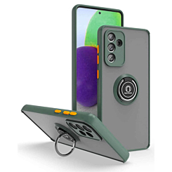 Matte Ring Kickstand Case For A13 5G- Dark Green