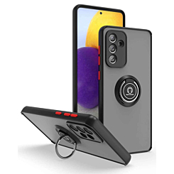 Matte Ring Kickstand Case For A13 5G- Black