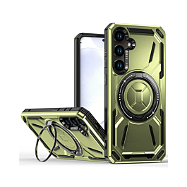 ShockProof Case With MagSafe Kickstand For A14- Green