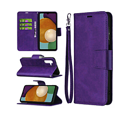 Leather Folio Case For A14- Purple