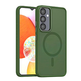 Simple Solid color Wireless Charging case For A14- Green