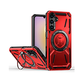 Shockproof Case With Ring Kickstand For A15- Red