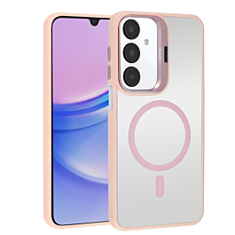 Clear MagSafe Case with camera Kickstand For A16- Pink