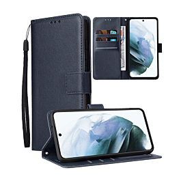 Leather Folio Case For A23- Blue