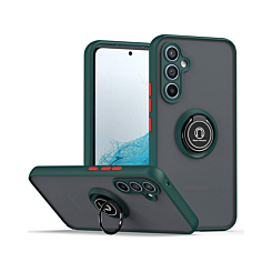 Matte Case With Ring Kickstand For A35- Dark Green