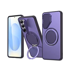Matte Case With MagSafe Kickstand and Camera Cover For A36/A56- Purple