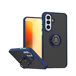 Matte Ring Kickstand Case For A37- Blue