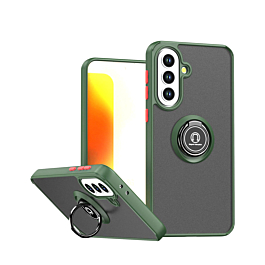 Matte Ring Kickstand Case For A37- Green