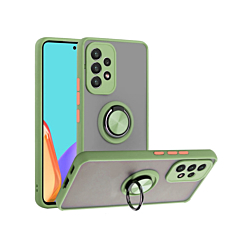 Matte Ring Stand Case For A53- Green light