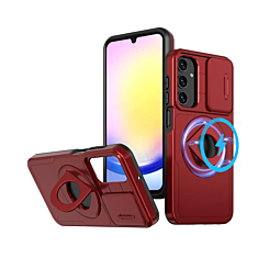 Shockproof Ring Stand Case For A55- Red