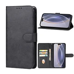 Leather Folio Case For A57- Black