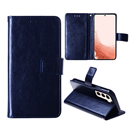 Leather Folio For S22 Plus- Blue
