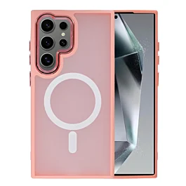 Matte Case With MagSafe For S22 Ultra- Pink