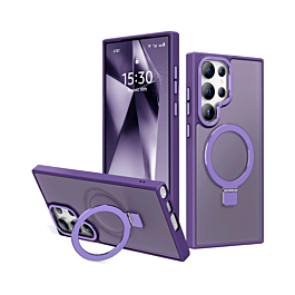 Matte Case With MagSafe Kickstand For S22 Ultra- Purple