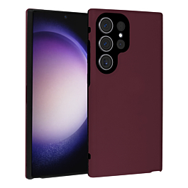 FullBody Silicone Case For S22 Ultra- Maroon