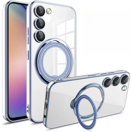 Gloss Case Wireless Charging Kickstand For S23- Blue