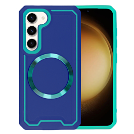 Slip proof  Case with Magsafe For S23- Blue