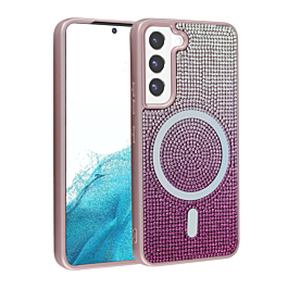 Full Glitter case With Magsafe For S23- Pink