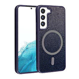 Full Glitter case With Magsafe For S23- Blue