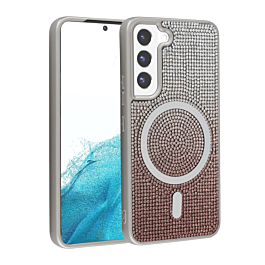 Full Glitter case With Magsafe For S23- Pink 3