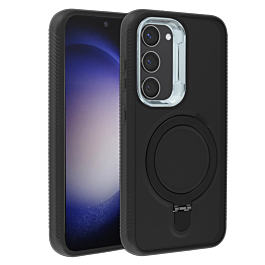 Rugged Case With MagSafe Stand For S23- Black