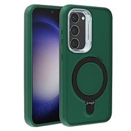 Rugged Case With MagSafe Stand For S23- Green