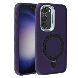 Rugged Case With MagSafe Stand For S23- Purple