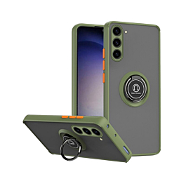 Matte Case with Ring Stand For S23FE- Light Green