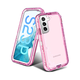 Defender Case For S23 Plus- Clear Pink