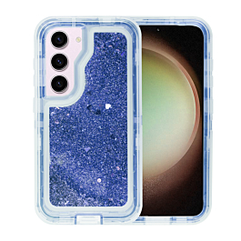 Rugged Liquid Glitter Case For S23 Plus- Blue